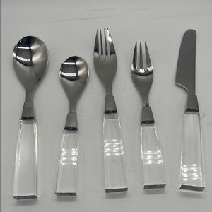 Lucite - Supreme Cutlery Vintage #2797 Set of Five  Stainless Steel - Japan